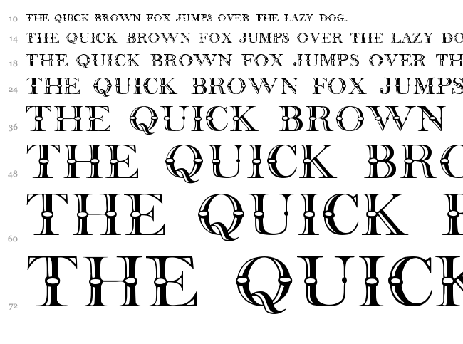 Beffle font waterfall